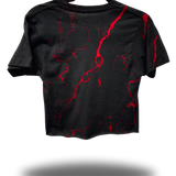 OUTLAW WOMAN BLOOD ROAD RASH CROP TOP