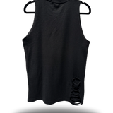 ROAD RASH COLLAR BLACK TANK TOP