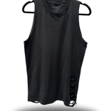 ROAD RASH COLLAR BLACK TANK TOP