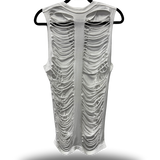 ROAD RASH FRONT V SLASHED WHITE TANK TOP