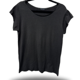 ROAD RASH MENS MUSCLE SCOOP NECK BLACK TEE