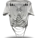 ROAD RASH DIAMOND CUT WHITE CROP TOP