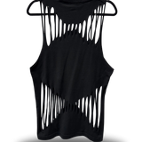 ROAD RASH BOTTOM AND TOP BLACK TANK TOP