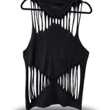 ROAD RASH BOTTOM AND TOP BLACK TANK TOP