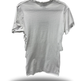 ROAD RASH RAW EDGE SLASHED WHITE TEE