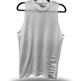 ROAD RASH COLLAR WHITE TANK TOP