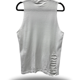 ROAD RASH COLLAR WHITE TANK TOP