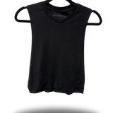 ROAD RASH BACK X BRAIDED BLACK CROP TANK