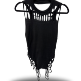ROAD RASH FRONT SLASHED BRAIDED BACK TANK TOP