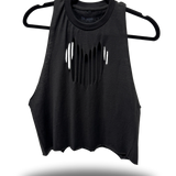 ROAD RASH HEART BLACK CROP STRINGER