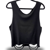 ROAD RASH BLACK CROP TANK TOP 2.0