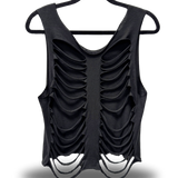 ROAD RASH BLACK CROP TANK TOP 2.0
