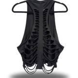 ROAD RASH BLACK CROP TANK TOP 4.0