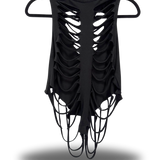 ROAD RASH BLACK CROP TANK TOP 3.0