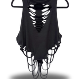 ROAD RASH BLACK CROP TANK TOP 3.0