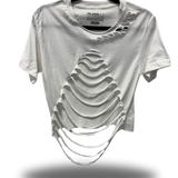 ROAD RASH WHITE CROP TOP 2.0