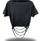 ROAD RASH BLACK CROP TOP 5.0
