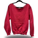 RED ROAD RASH WIDENECK SWEATER 1.0