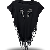 ROAD RASH HEART BEACH VIBES BLACK TEE