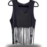 BLACK FLARE CROP TANK TOP - 1.0