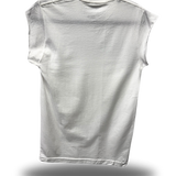 ROAD RASH MUSCLE WHITE TEE