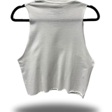 ROAD RASH WHITE CROP TANK TOP - 4.0