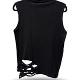 ROAD RASH SLASHED BLACK TANK TOP