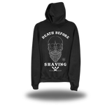 DEATH BEFORE SHAVING BLACK HOODIE