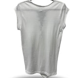 ROAD RASH MUSCLE FRONT TIES WHITE TEE