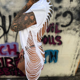 ROAD RASH HEART BEACH VIBES WHITE TEE