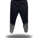 BLACK FADED ROAD RASH JOGGERS