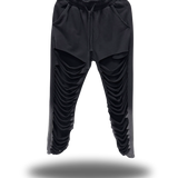 BLACK FADED ROAD RASH JOGGERS