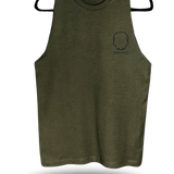 NO REGRETS TANK TOP*MILITARY GREEN*