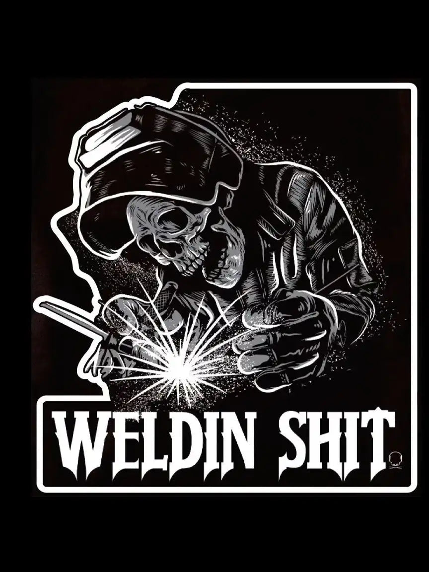 WELDIN SHIT SKELETON DECAL – The Drive Clothing