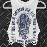 IF THERE WAS NO TOMORROW CROP TANK TOP*WHITE*