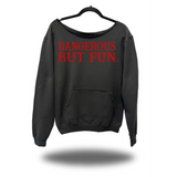 DANGEROUS ROAD RASH DIAMOND CROSS BLACK WIDENECK HOODIE
