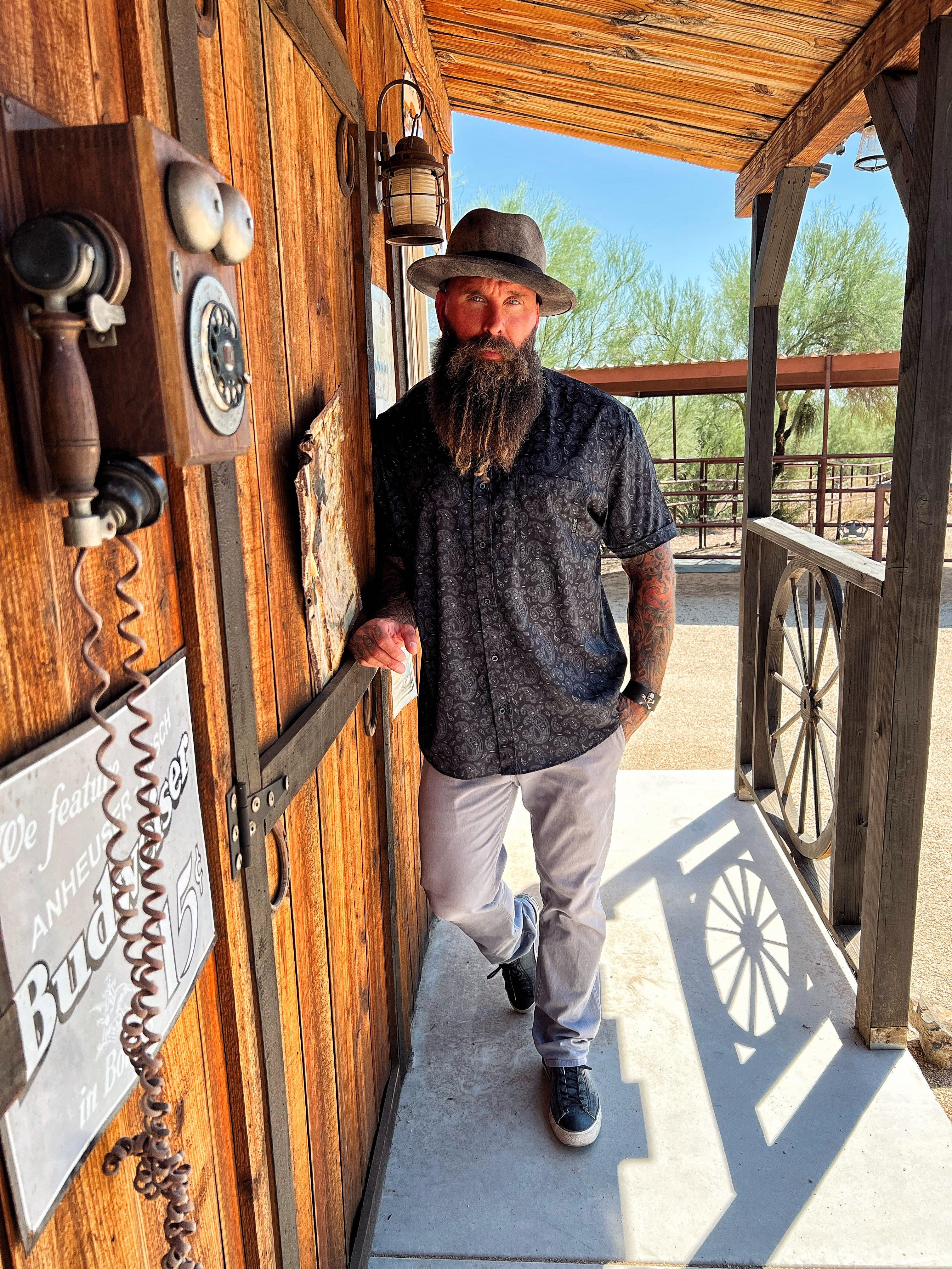 ESSENTIAL PAISLEY BUTTON UP - The Drive Clothing