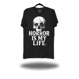 HORROR IS MY LIFE BLACK CLASSIC TEE