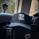 FUCK YALL CURVED BILL BLACK HAT - The Drive Clothing