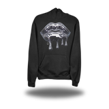 MIRROR LIPS BLACK HOODIE