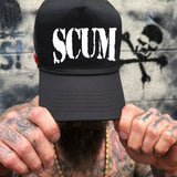 SCUM CURVED BILL BLACK HAT