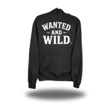 WANTED & WILD BLACK HOODIE