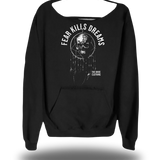 FEAR WIDE NECK SWEATSHIRT