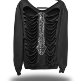 SINNER BY CHOICE WIDE NECK SWEATSHIRT