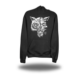 LONE WOLF SIDE HOODIE BLACK