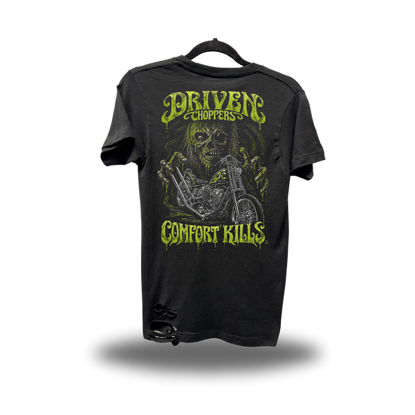 DRIVEN DEAD CHOPPERS ROAD RASH BLACK TEE 1.0
