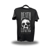 DEATH IS COMING ROAD RASH BLACK TEE 1.0
