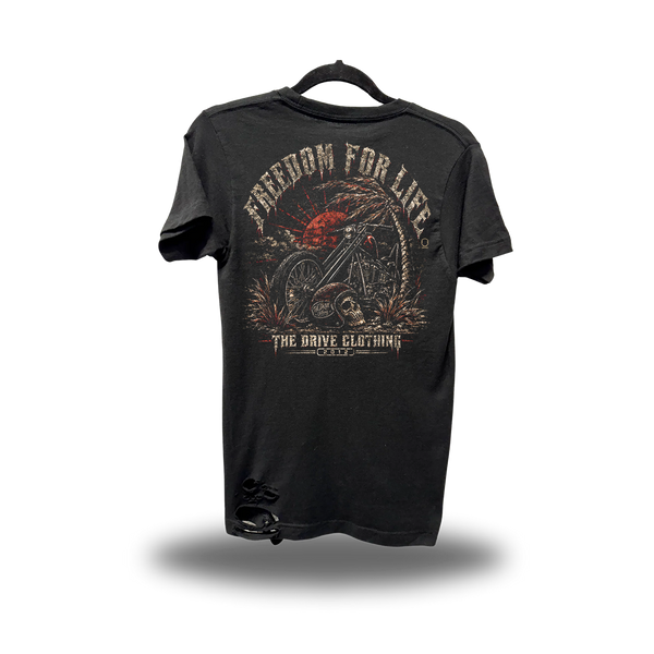 FOR LIFE ROAD RASH BLACK TEE 1.0