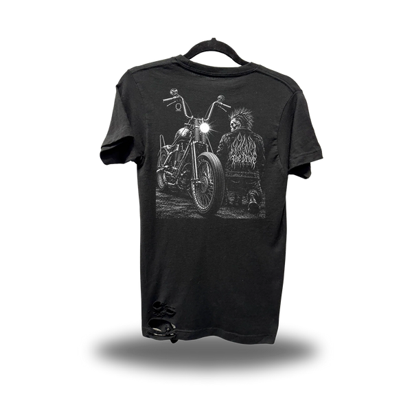 NIGHT RIDER ROAD RASH BLACK TEE 1.0