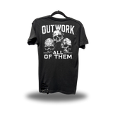 OUTWORK SKULL ROAD RASH BLACK TEE 1.0